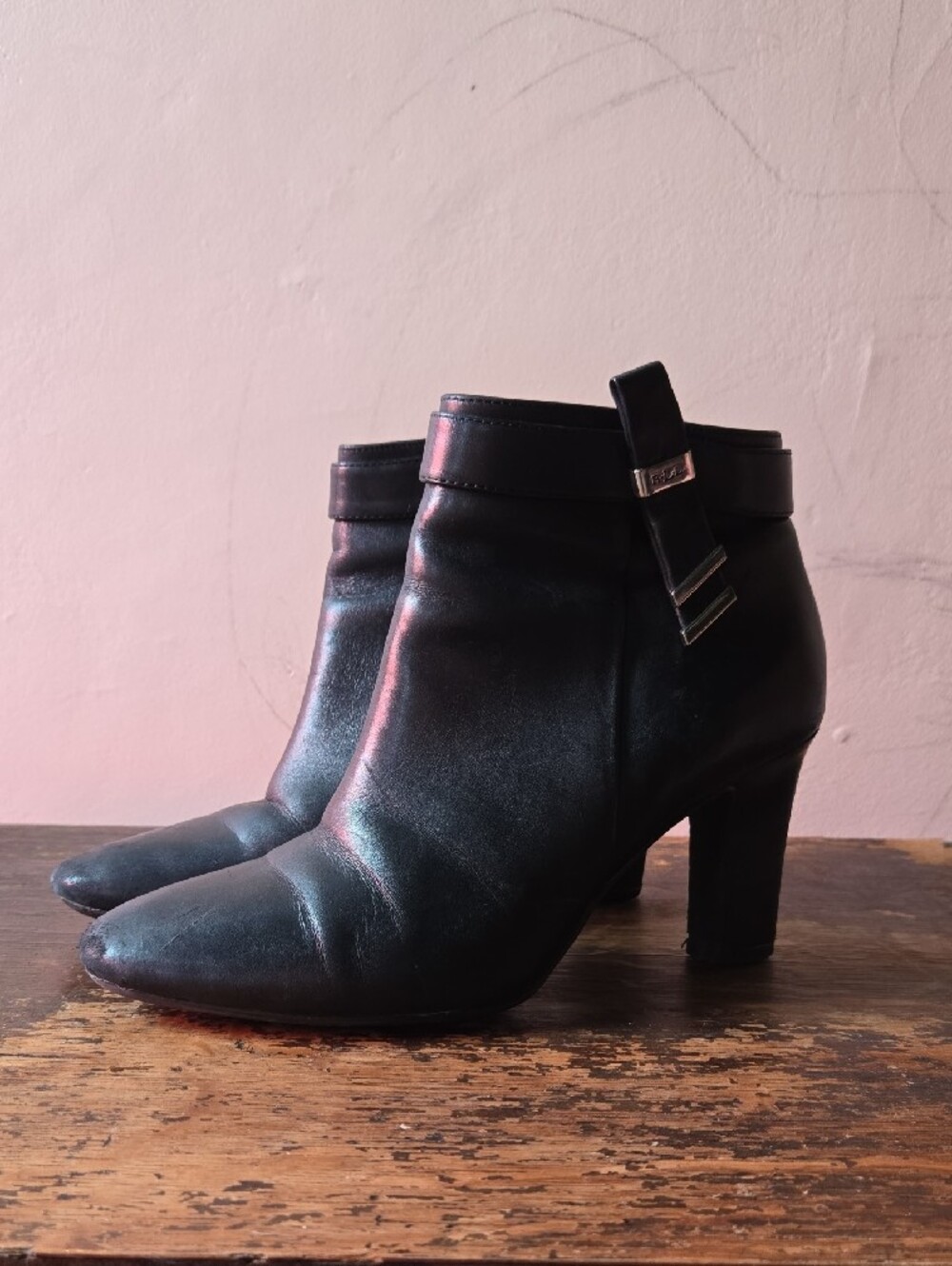 RALPH LAUREN - Brinly Black Ankle Bootie 7B